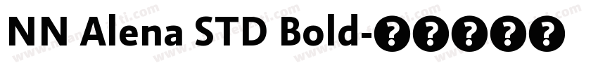 NN Alena STD Bold字体转换